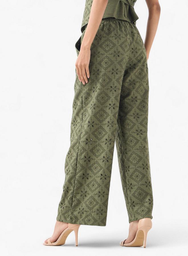 2Xtremz Schiffli Trousers with Elastic Waist - Image 3