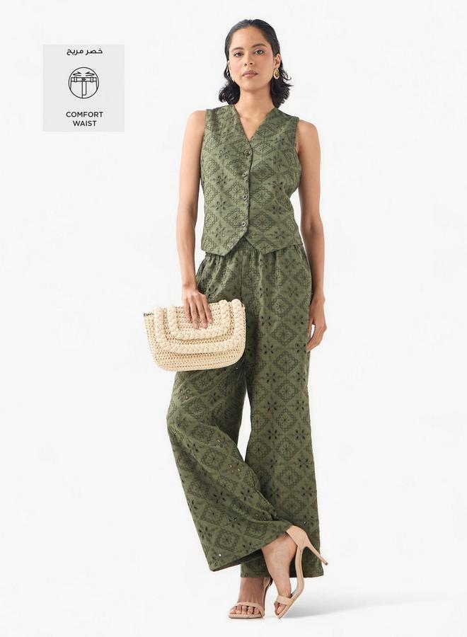 2Xtremz Schiffli Trousers with Elastic Waist - Image 2