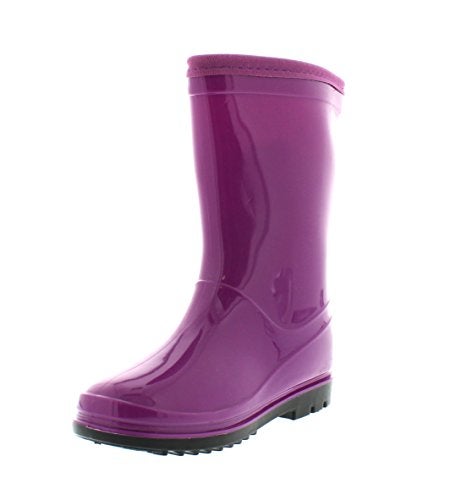 Itasca Unisex-Child Youth Puddle Hopper Waterproof Rain Boot, Purple, 10.0 Standard US Width US Little Kid - Image 4