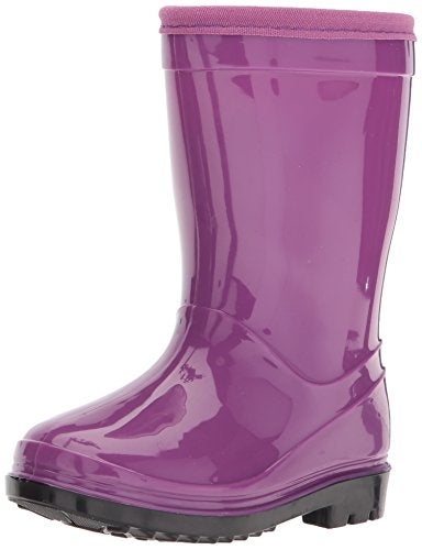 Itasca Unisex-Child Youth Puddle Hopper Waterproof Rain Boot, Purple, 10.0 Standard US Width US Little Kid - Image 1