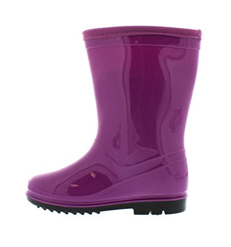 Itasca Unisex-Child Youth Puddle Hopper Waterproof Rain Boot, Purple, 10.0 Standard US Width US Little Kid - Image 5