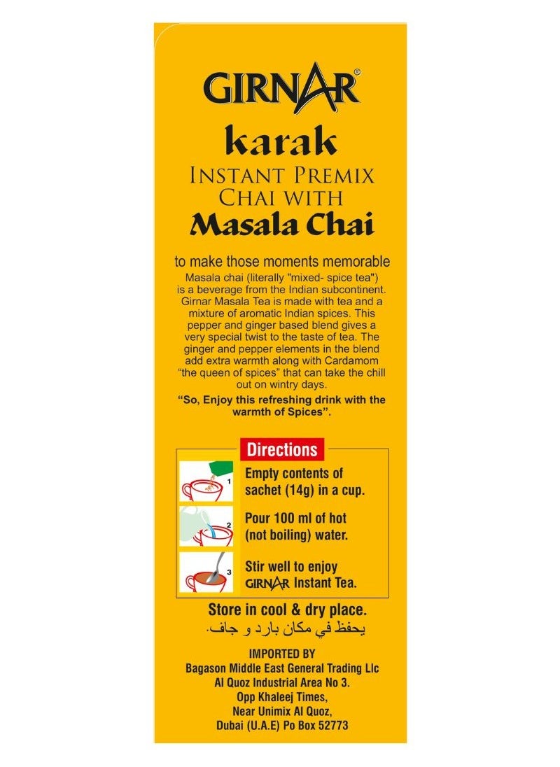 Girnar - 3 In 1 Masala Premix Instant Karak Tea 10 Sachets (140g) - Image 1