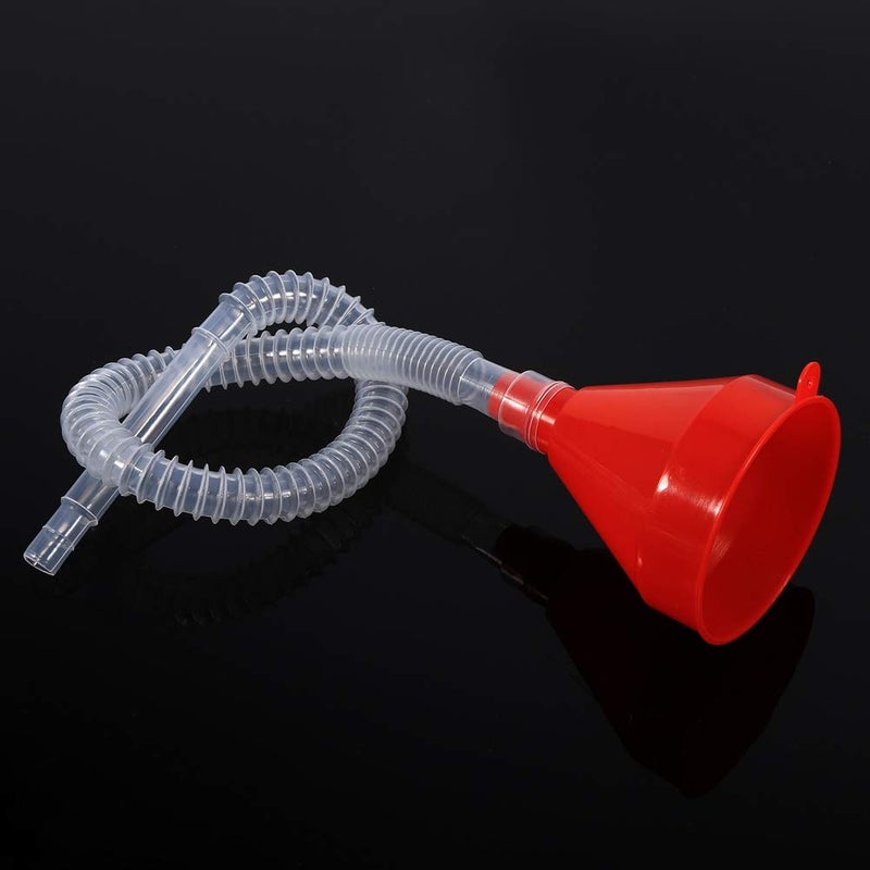 Funnel-Kink Free Long Tube for Gas Oil Liquid Coolant Transmission Engine Oil, Plastic Funnel Oil Funnel for Motorcycle, Cars, Car Engine Oil Funnel with Flexible Extension Hose - Image 1