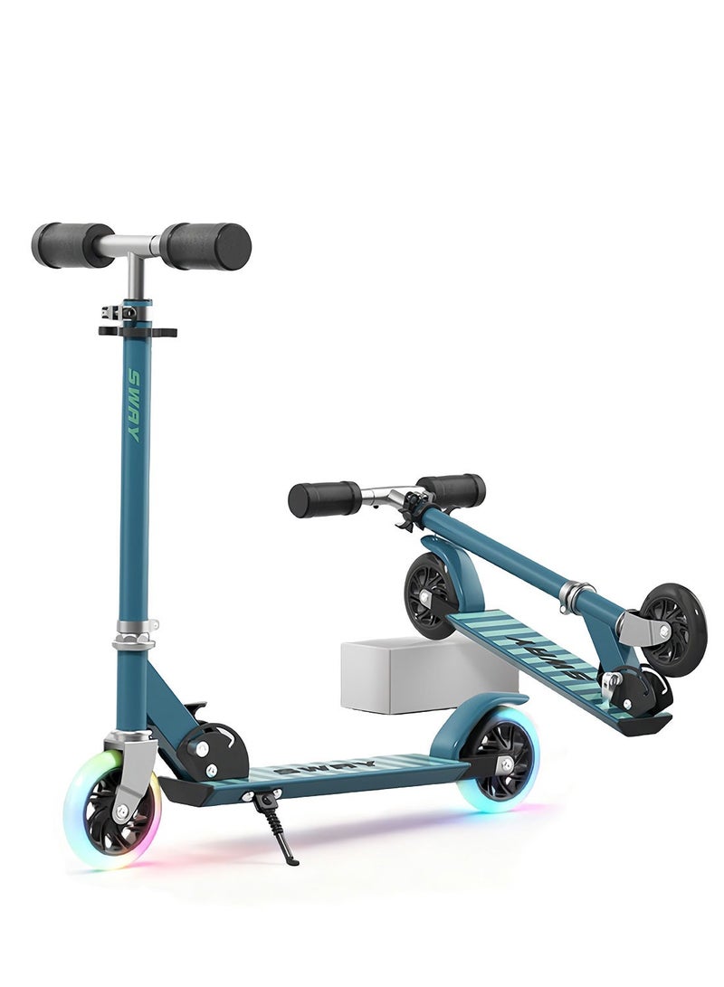 sway سكوتر قابل للطي، مع مقبض قابل للتعديل، سهل الطي، للأطفال من 6-12 سنة - Image 1