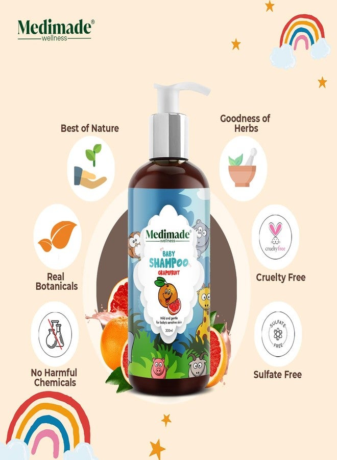 Medimade Baby Shampoo Grapefruit Mild and gentle for Baby's Sensitive Skin - 300ml - Image 4