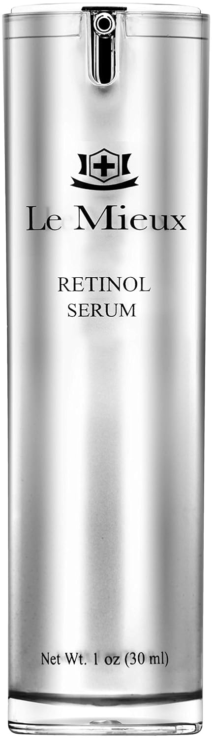 Le Mieux Retinol Serum  Anti Aging 05 Retinol Face Serum with Skin Smoothing Peptides Hyaluronic Acid  Apple Stem Cells to Help Visibly Address Fine Lines No Parabens or Sulfates 1 oz  30 ml