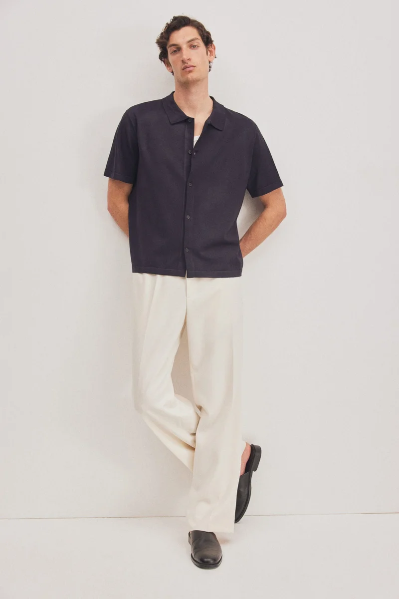 H&M Regular Fit Fine-knit shirt