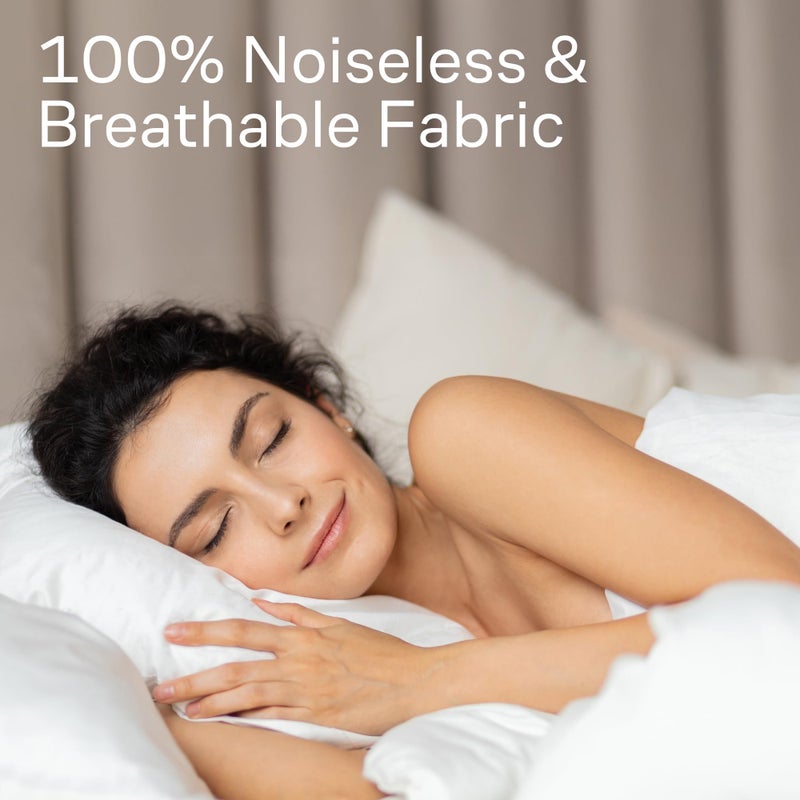 Niagara Sleep Solution حماة وسائد فائقة النعومة بسحاب بحجم قياسي - مجموعة من 4 أغطية وسائد قابلة للتنفس - حماية 100% ضد البقع والغبار والأوساخ - قابلة للغسل في الغسالة (أبيض) - Image 5