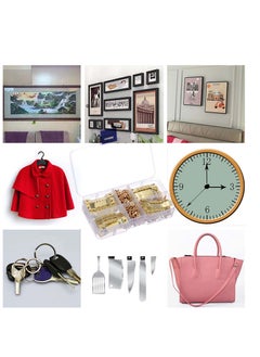NIBEMINENT Wall Hanging Kit, Picture Painting Mirror Hooks, Hangers, for Mounting Frames Mirrors, Clock, Shelves, Pictures, Canvas, Office Pictures  - Image 3