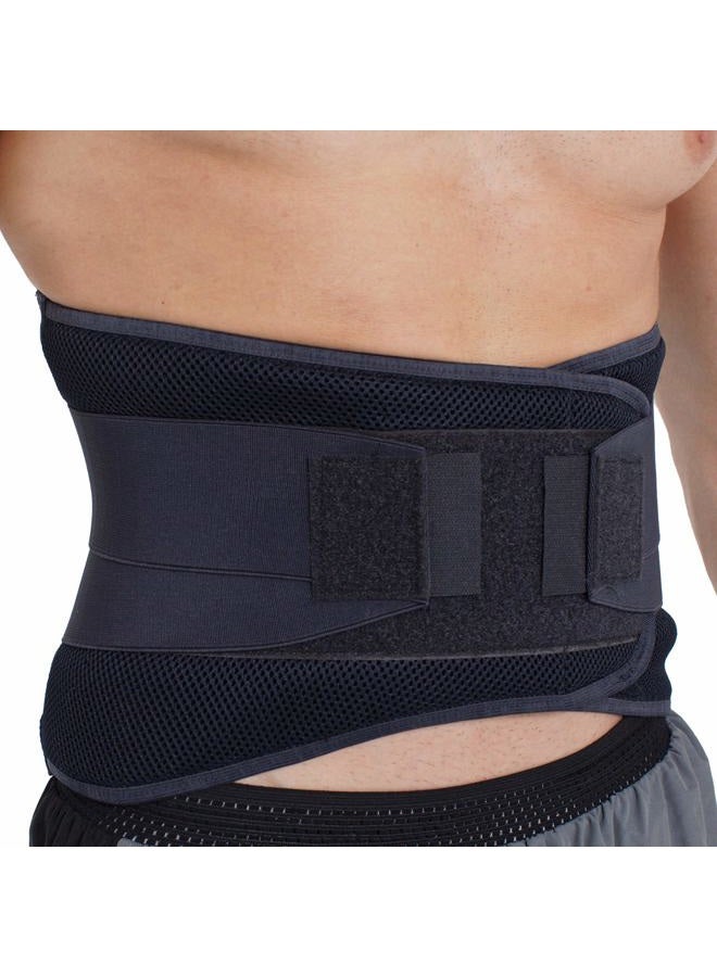 NEOtech Care - Lumbar Back Support - Adjustable Compression - Breathable - Posture Weight Lifting (Charcoal XXL) - Image 1