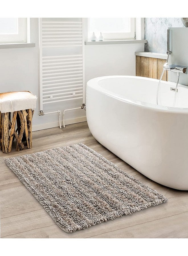 SASHAA WORLD Super Absorbent Non Slip BathMat | Bathmat for Living Room, Bathroom, Kitchen, Bedroom, Indoor & Outdoor | Brown Bathmat | 40 x 60 cm, Pack of 3 - Image 1