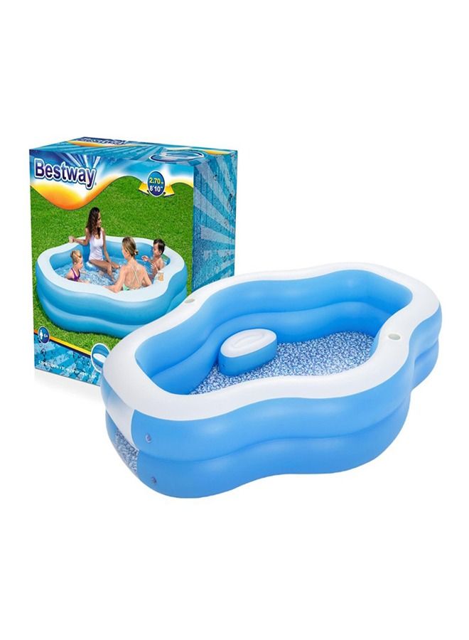 بست واي® مسبح عائلي معين رشاش مع كرسي وفتحة شفاف 2.70M X 1.98M X 51CM-26-54409 - Image 4