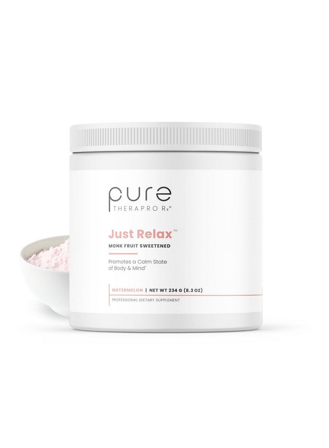 Pure Therapro Rx Just Relax -Watermelon 60 Servings | Supports: Relaxed Mood, Healthy Blood Pressure, Emotional Wellness | Myo-inositol; Di-Magnesium Malate, GABA, Taurine, & L-Theanine - Image 1