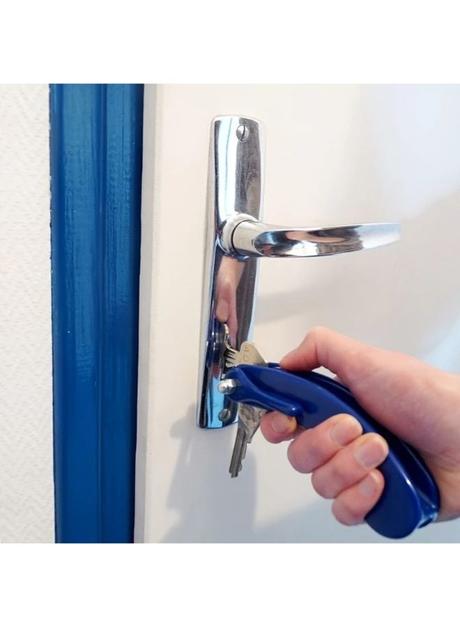 Blue Ergonomic Key Turner Aid For Arthritis And One Handed Use - Image 4