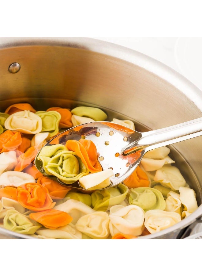 Restaurantware 15 Inch x 2.75 Inch Serving Spoon, 1 Perforated Catering Spoon - Polished Finish, Dishwashable, Stainless Steel Buffet Spoon, Serving Utensil For Parties, Catering, Banquets, Home - Image 3