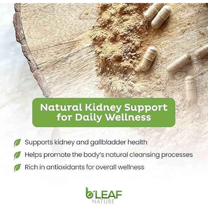 b'leaf NATURE B’Leaf Nature Chanca Piedra Stone Breaker, 100 Capsules, 1000mg – Traditional Herbal Kidney Support – Non-GMO, Vegan, Gluten-Free Urinary Tract & Liver Wellness - Image 4