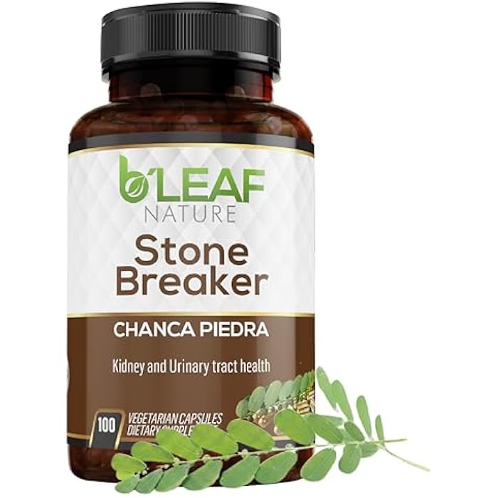 b'leaf NATURE B’Leaf Nature Chanca Piedra Stone Breaker, 100 Capsules, 1000mg – Traditional Herbal Kidney Support – Non-GMO, Vegan, Gluten-Free Urinary Tract & Liver Wellness - Image 1