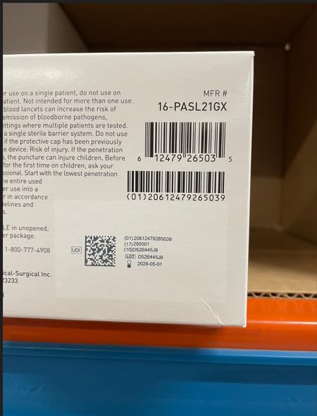 McKesson Lancets for Diabetes Testing 100 Count Lancing Device for Blood and Glucose Test 21G x 20 mm PressureActivated Sterile Single Use - Image 3