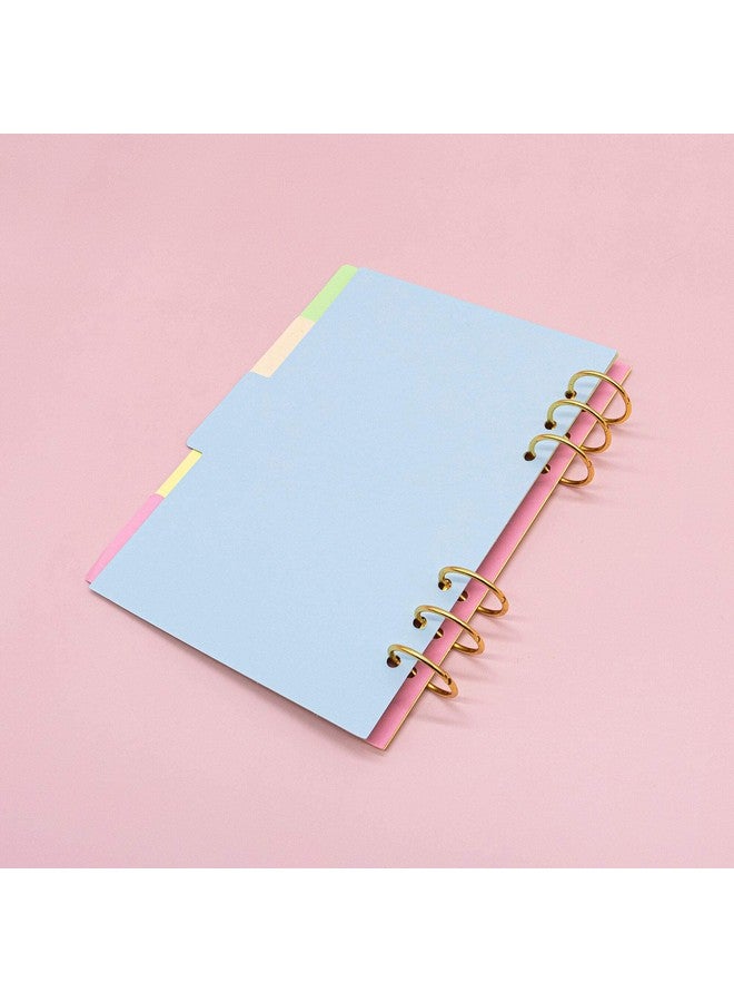 AUEAR 3 Sets A5 Size 6 Holes Ring Paper Divider Binder Index Page Tab Cards For Travel Diary Binder Notebook Journal  - Image 5
