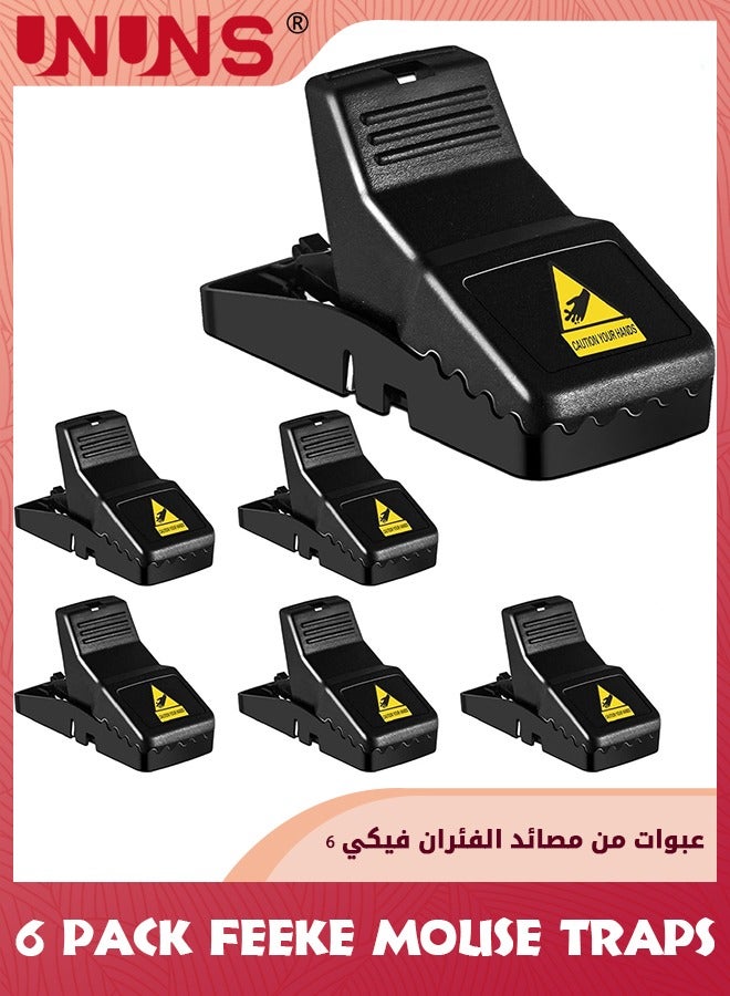 UNUNS Mouse Traps,6 Pack Mice Traps For House,Small Mice Trap Indoor ...