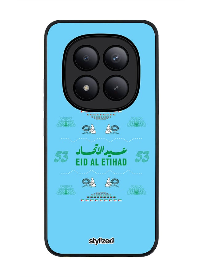 For Xiaomi Redmi Note 15 Pro+ / Poco M8 Pro Case,Slim fit Camera Protection, Shockproof Thin Phone cover  - Eid Al Etihad 53 National Day Blue
