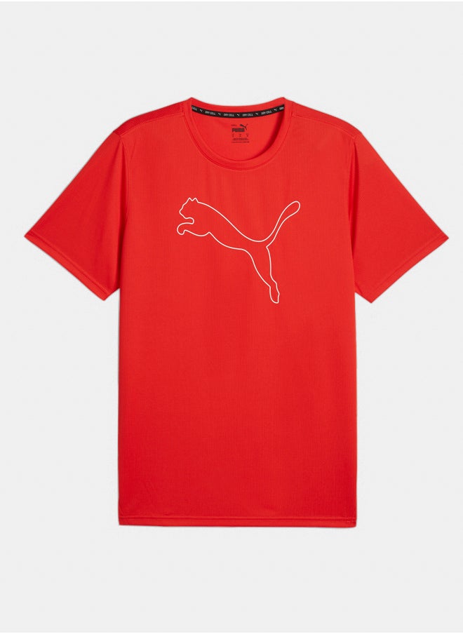 PUMA - Performance Cat Tee M Red - Image 1