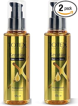 Totex Hair Keratin Serum Oil Damaged Hair Repair Straightening Silky Smooth Shinny Oil 125ml Pack Of 2 - Image 1