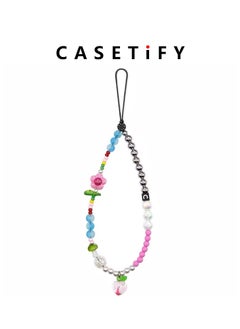 Casetify Beaded Charm Bracelet Universal Wrist Strap Beaded Phone Lanyard,  Works with All Smartphones and Anchor Systems (Multi Color) phone charm  - Image 1