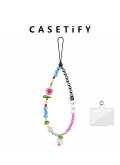 Casetify Beaded Charm Bracelet Universal Wrist Strap Beaded Phone Lanyard,  Works with All Smartphones and Anchor Systems (Multi Color) phone charm  - Image 3