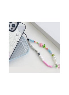 Casetify Beaded Charm Bracelet Universal Wrist Strap Beaded Phone Lanyard,  Works with All Smartphones and Anchor Systems (Multi Color) phone charm  - Image 4