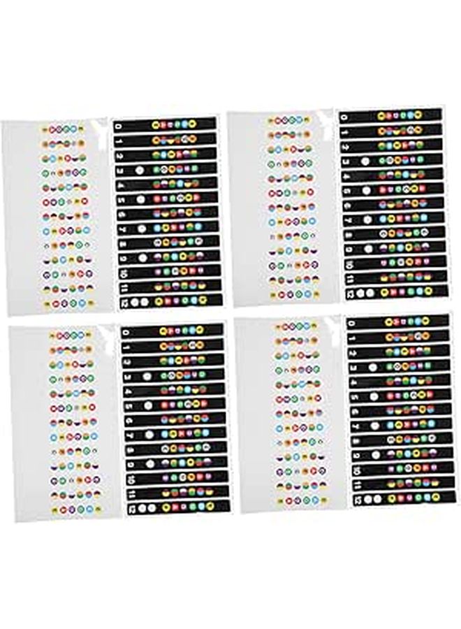 Guitar Fretboard Stickers 10pcs Easy Peel Remove Note Decals Fingerboard Guide - Image 1