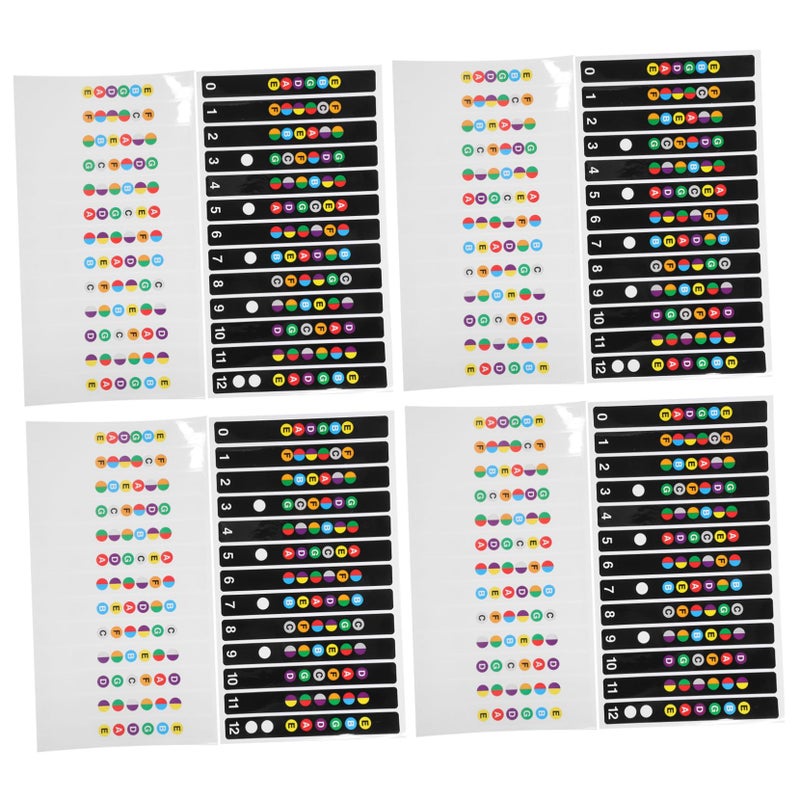 Guitar Fretboard Stickers 10pcs Easy Peel Remove Note Decals Fingerboard Guide - Image 2