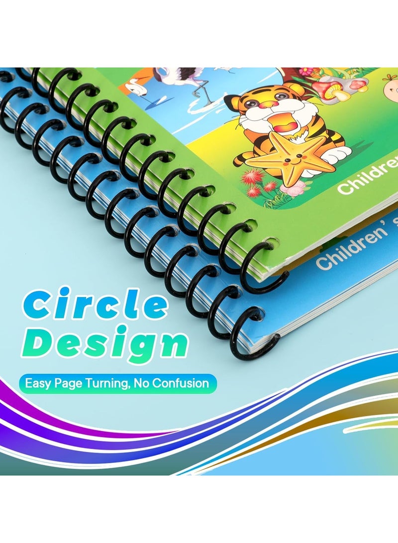 Set of 4 Reusable Magic Water Coloring Books for Toddlers, Water Coloring Books, Easy-to-Use Coloring Book, Portable Educational Drawing Toy - Image 4