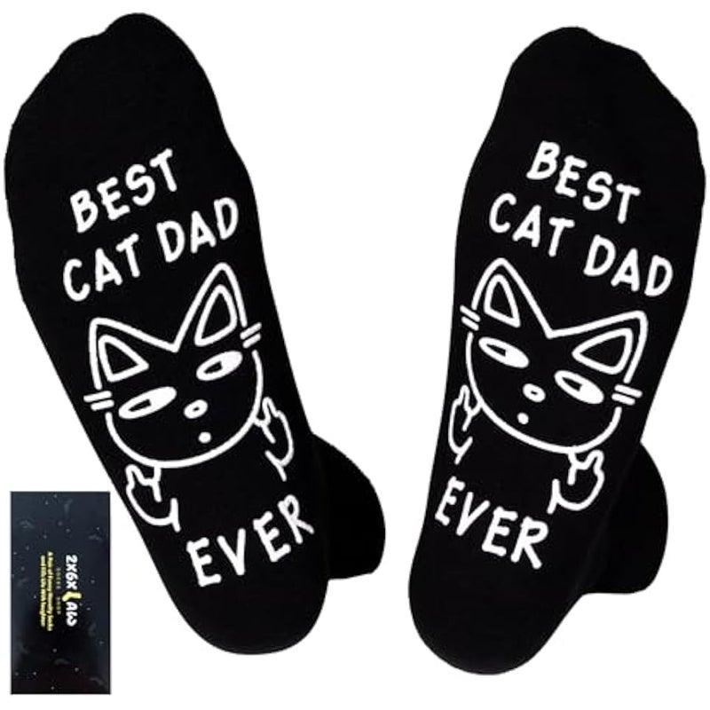 Birthday Gifts for Cat Dog Dad Cat Dog Mom,Funny Socks for Men Women  Ideas,Crazy Gifts for Animal Lovers - Image 1