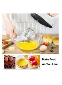 Multifunctional daily use Hand Mixer for Egg Beater Electric Hand Mixer, Blender, Beater and Cream Maker with 7 Speed Control, 2 Dough Hooks and 2 Beaters Kitchen Handheld Food Processor