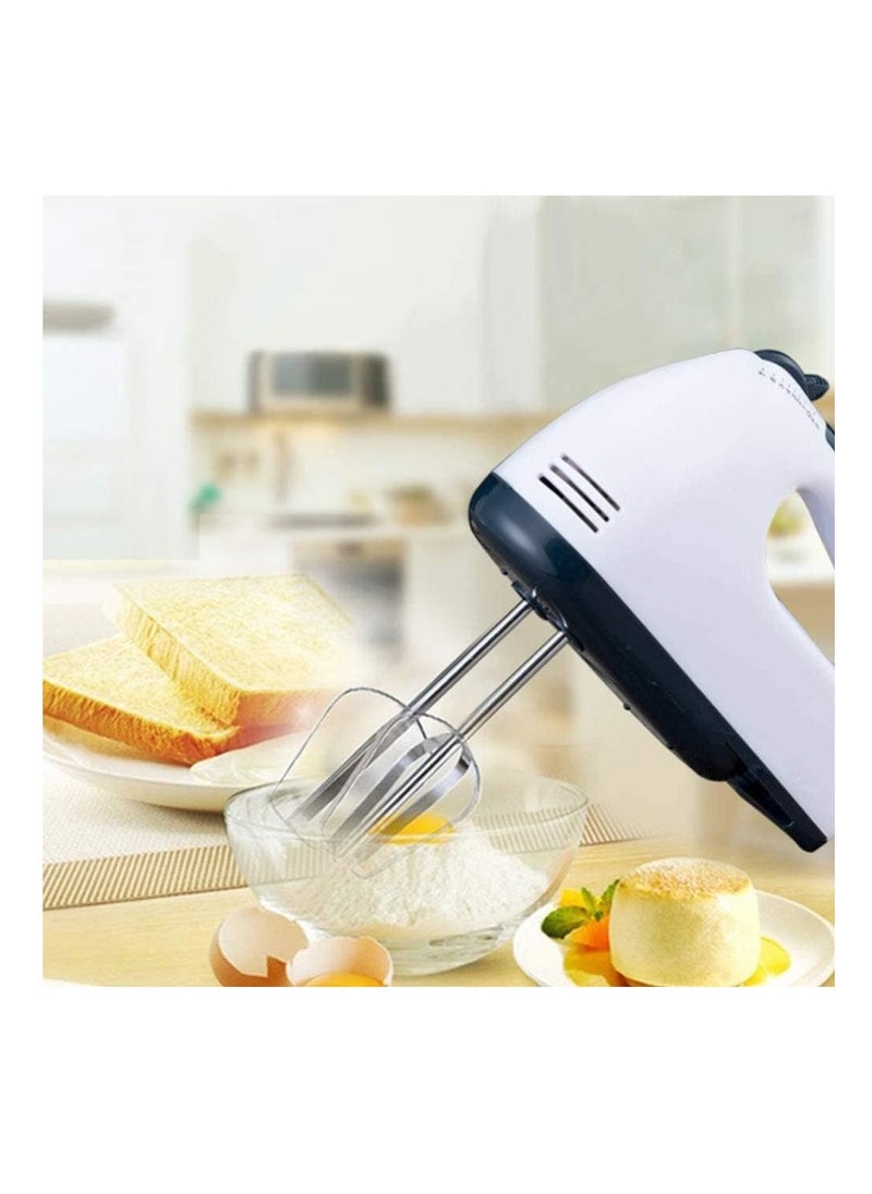 Generic - Multifunctional daily use Hand Mixer for Egg Beater Electric Hand Mixer, Blender, Beater and Cream Maker with 7 Speed Control, 2 Dough Hooks and 2 Beaters Kitchen Handheld Food Processor - Image 1