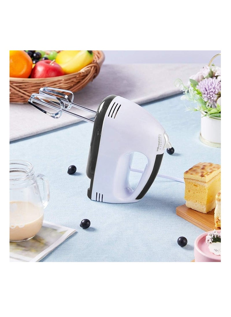 Generic - Multifunctional daily use Hand Mixer for Egg Beater Electric Hand Mixer, Blender, Beater and Cream Maker with 7 Speed Control, 2 Dough Hooks and 2 Beaters Kitchen Handheld Food Processor - Image 1
