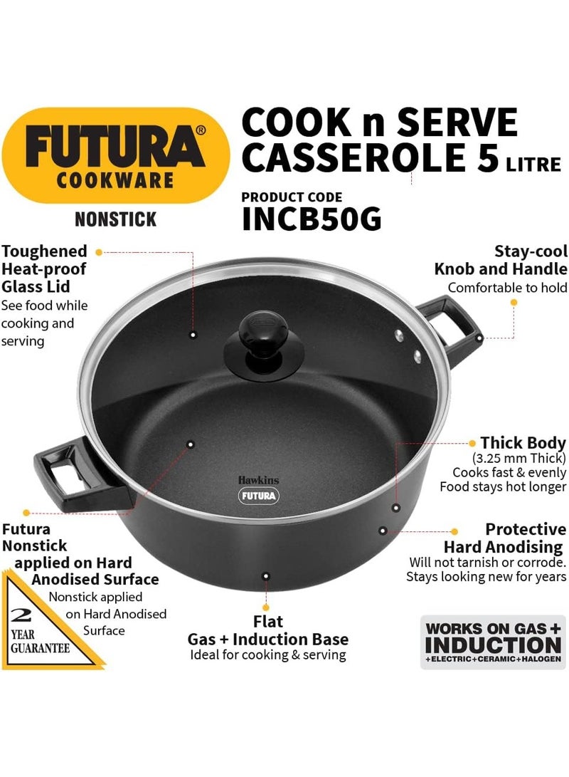 Hawkins هواكينز فوتورا إن إس قدر مع غطاء زجاجي سعة 5 لتر - Image 5