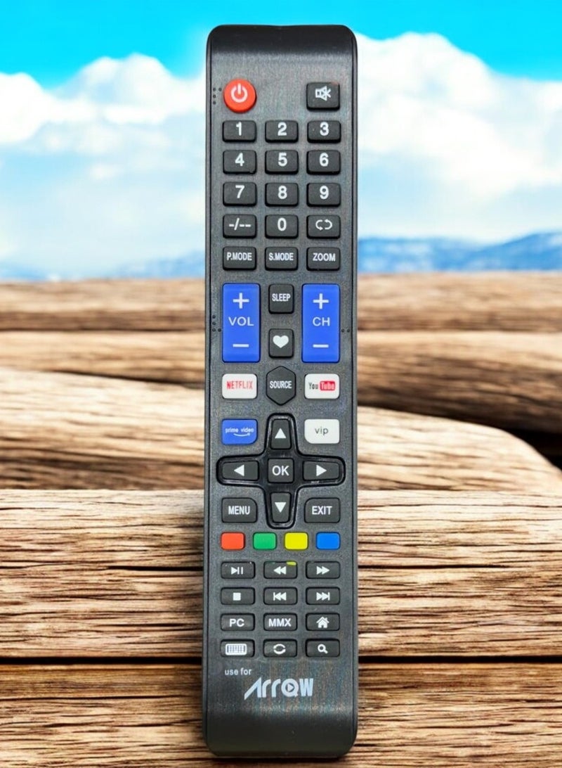 ارو جهاز تحكم عن بعد عالمي للتلفزيون الذكي مزود بأزرار اختصار - Image 1