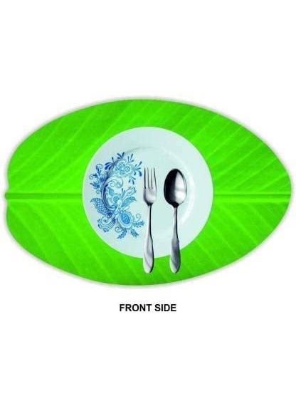 craft city CRAFT CITY Banana Leaf Design Table Place mat PVC 6 Pieces Dining Table Placemat Set for Home Decor & Kitchen (Green) Pack f 6  - Image 3