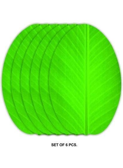 craft city CRAFT CITY Banana Leaf Design Table Place mat PVC 6 Pieces Dining Table Placemat Set for Home Decor & Kitchen (Green) Pack f 6  - Image 4
