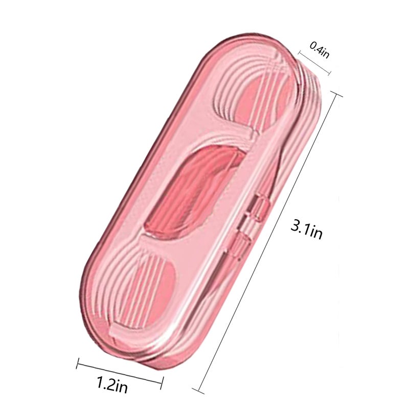 Setaria Viridis Flosser Dispenser Dental Floss Case Travel Floss Professional Toothpicks Sticks with Travel Case Superfine Floss Picks Dental Picks for Teeth Cleaning - Image 4