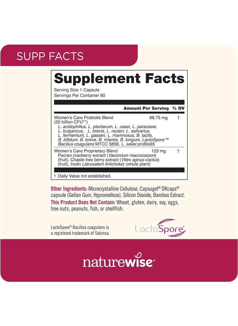 NatureWise - Probiotics Timerelease Probiotic Supplement Comparable To 90 Billion Cfu Cranberry And D Mannose For Urinary Digestive And Immune Health Packaging May Vary - Image 1