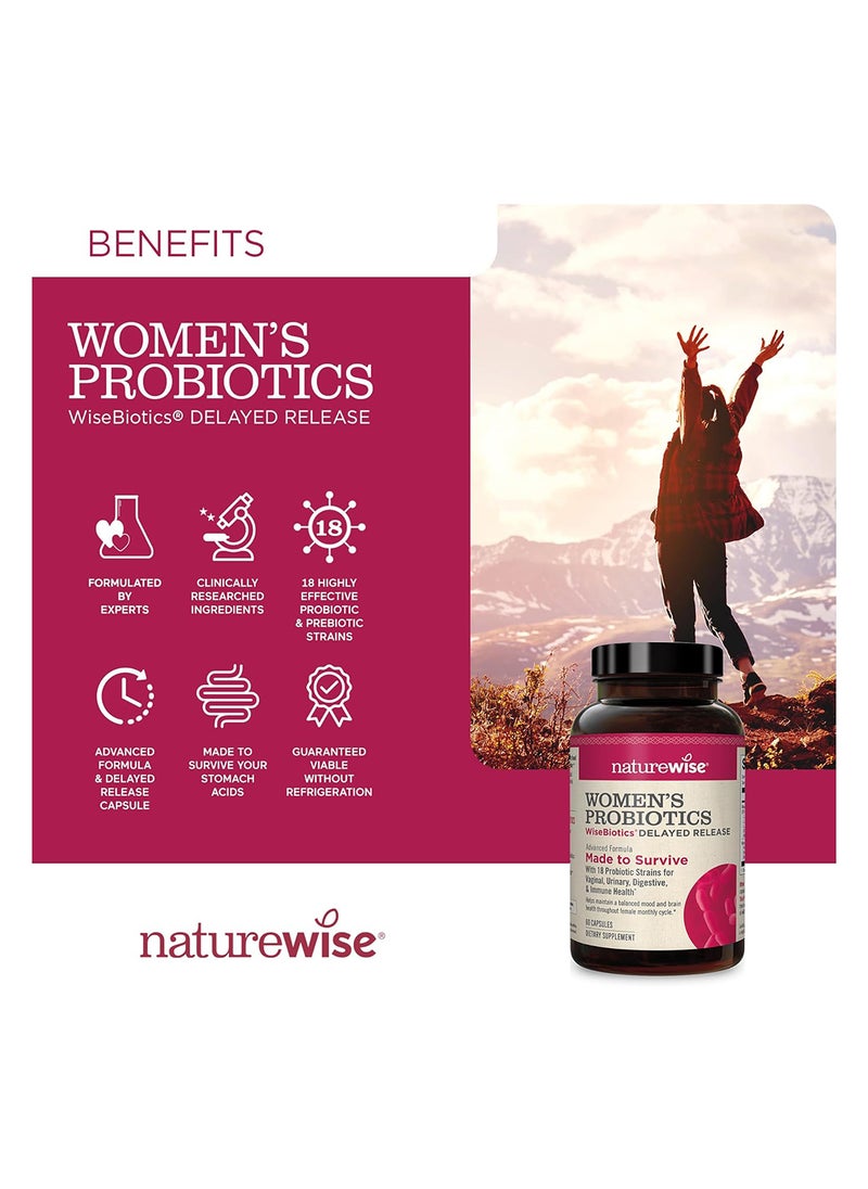 NatureWise - Probiotics Timerelease Probiotic Supplement Comparable To 90 Billion Cfu Cranberry And D Mannose For Urinary Digestive And Immune Health Packaging May Vary - Image 1
