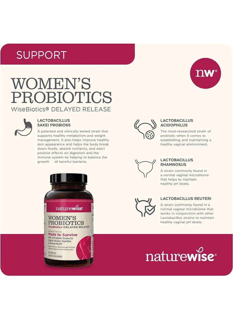 NatureWise - Probiotics Timerelease Probiotic Supplement Comparable To 90 Billion Cfu Cranberry And D Mannose For Urinary Digestive And Immune Health Packaging May Vary - Image 1