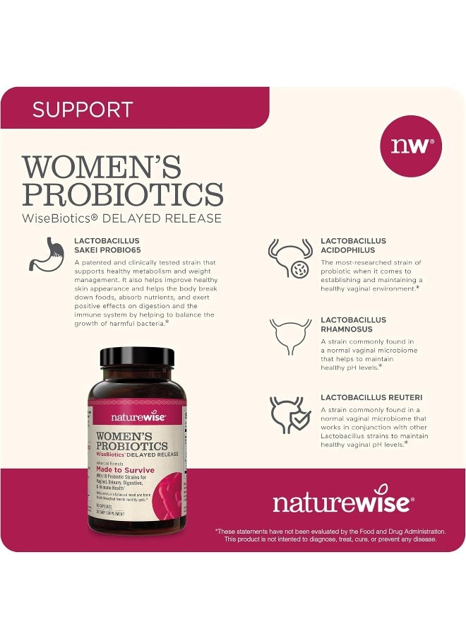 NatureWise - NatureWise Women's Probiotics | Time-Release Probiotic Supplement - Image 1