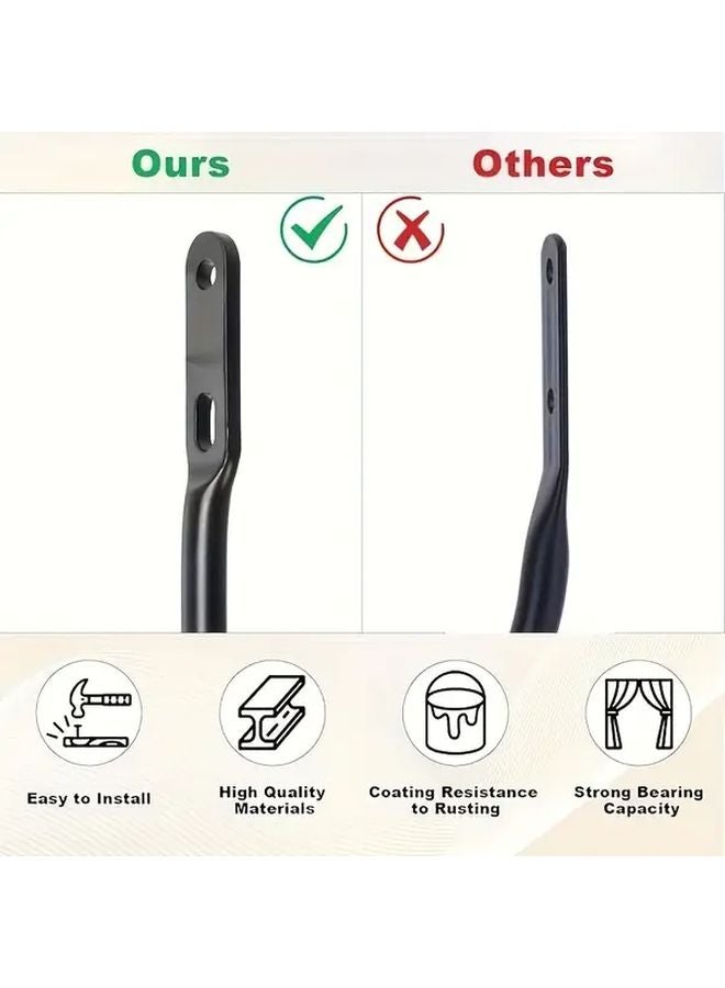 4 Pack White Large U Shaped Hooks Heavy Duty Stainless Steel Rustproof Towel Hooks - Image 3