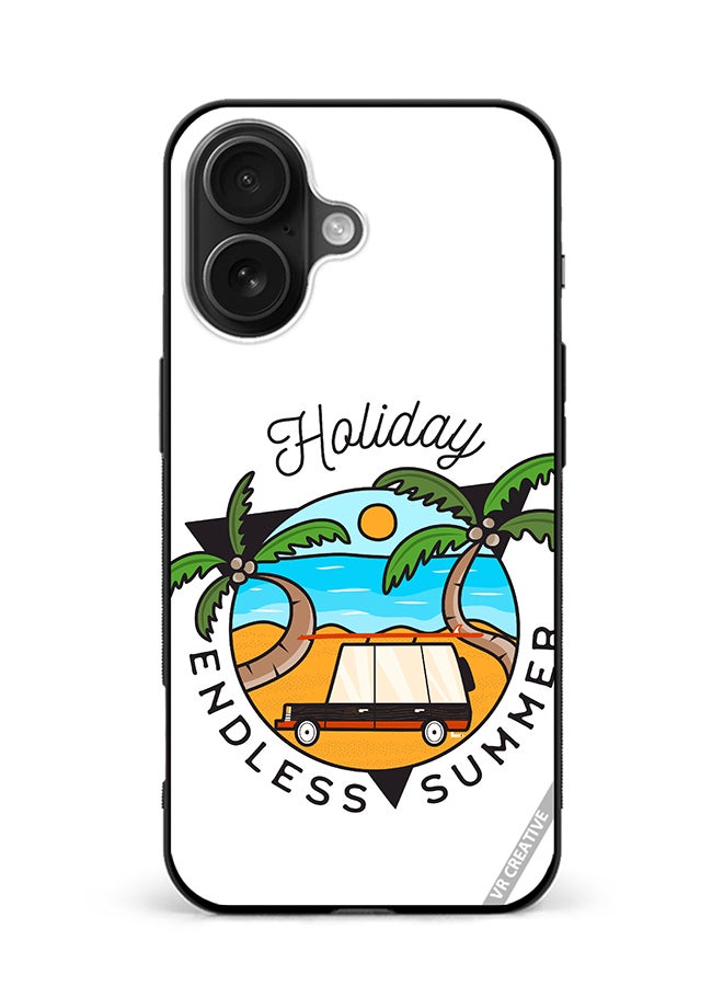 VR CREATIVE Protective Case Cover For Apple iPhone 16 Endless Summer Design Multicolour