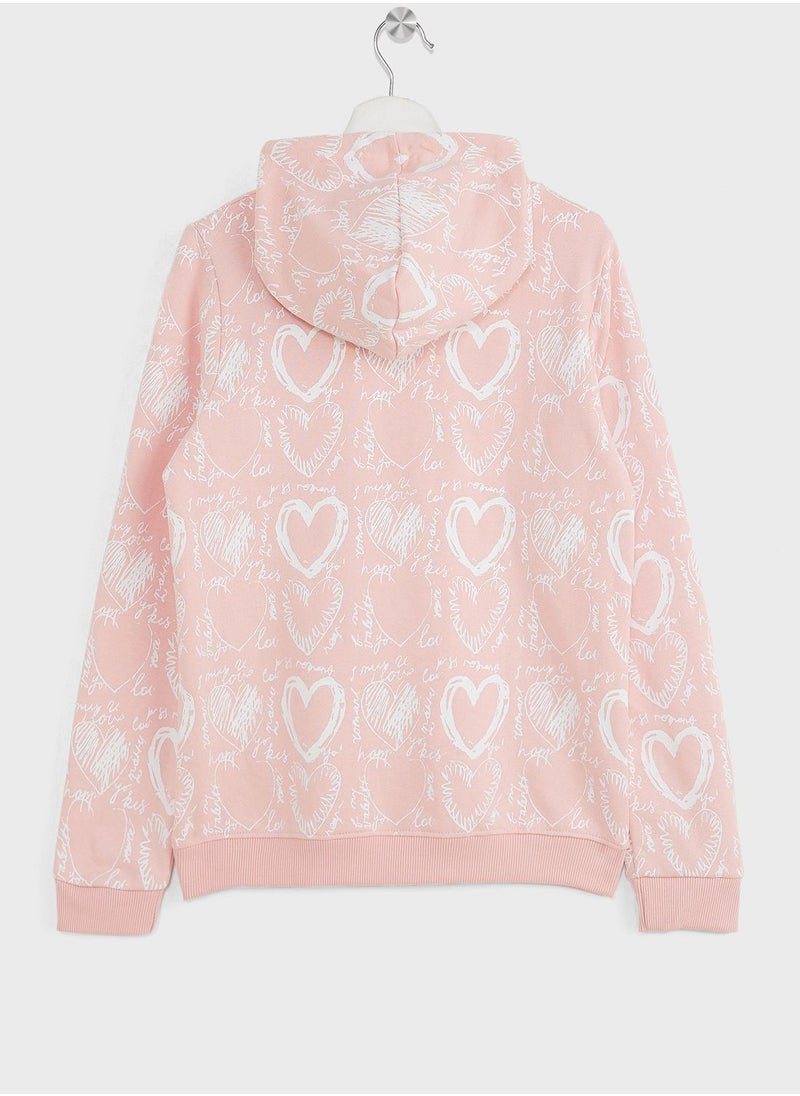 Pinata - Girls All Over Printed Hoodie - Image 1