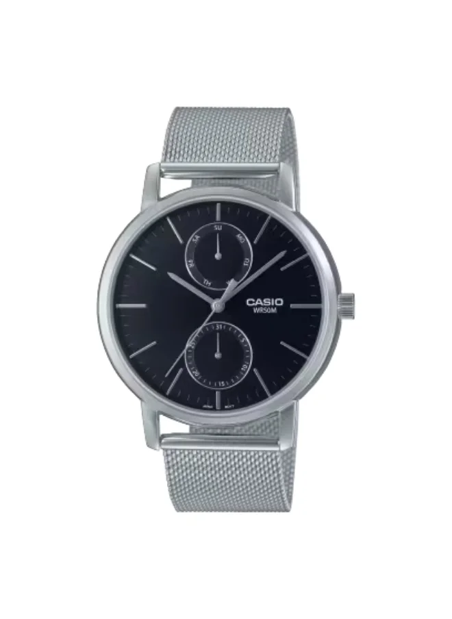 كاسيو Men's Stainless Steel Analog Watch MTP-B310M-1AVDF - 41 mm